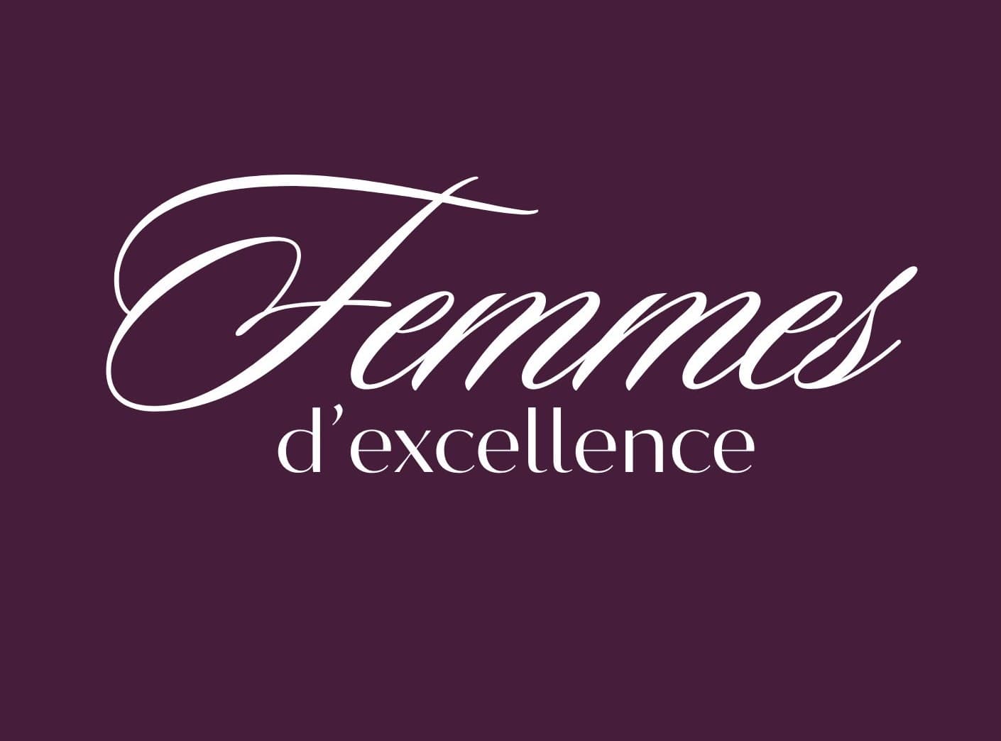 Femmes d’excellence — lettrage de la bannière du Cercle
